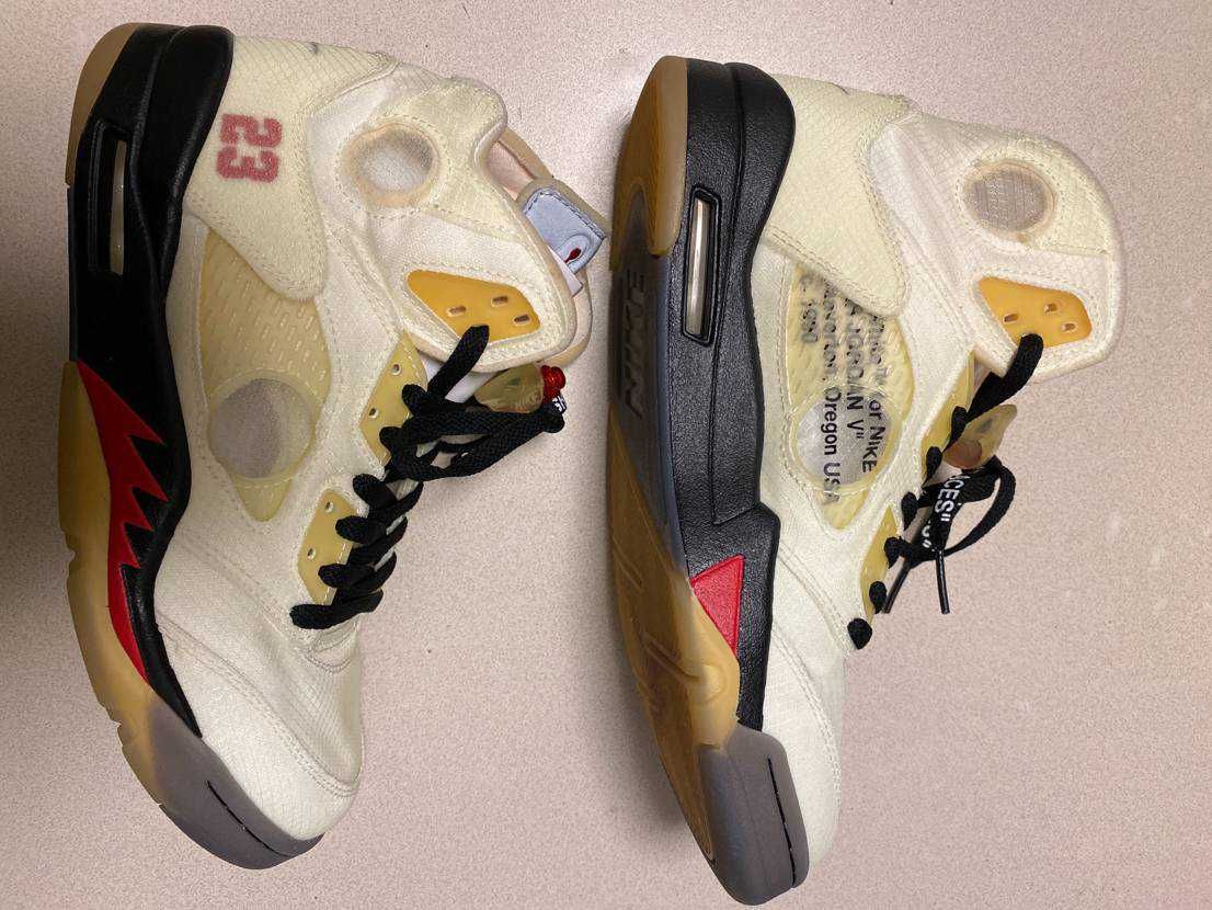 Off-White × Nike Air Jordan 5 "Sail"