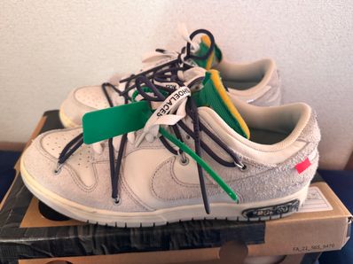 Off-White × Nike Dunk Low "Sail/Neutral Grey/Gridiron"