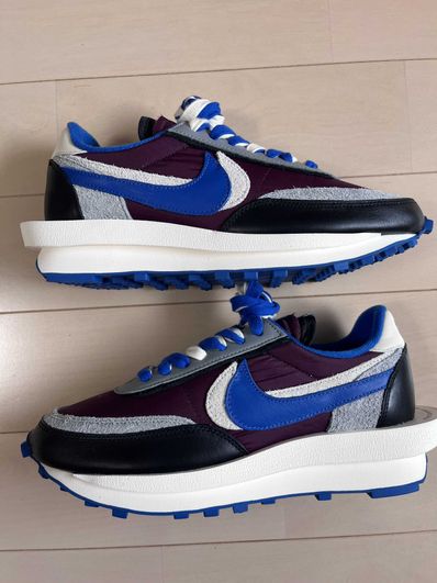 UNDERCOVER × sacai × Nike LD Waffle "Night Maroon/Pale Ivory-Ground Grey-Team Royal"