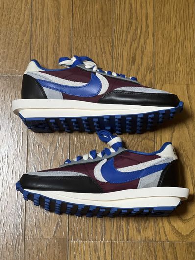 UNDERCOVER × sacai × Nike LD Waffle "Night Maroon/Pale Ivory-Ground Grey-Team Royal"