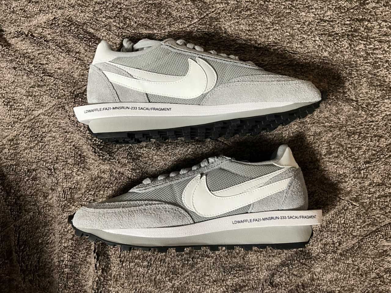 Fragment × sacai × Nike LD Waffle "Light Smoke Grey"