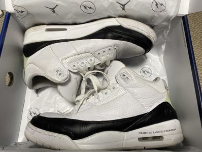 Fragment × Nike Air Jordan 3 "White/Black"