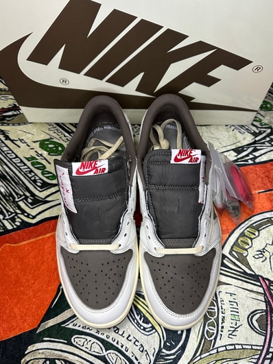 Travis Scott × Nike Air Jordan 1 Low OG SP "Reverse Mocha/Sail and Ridgerock"