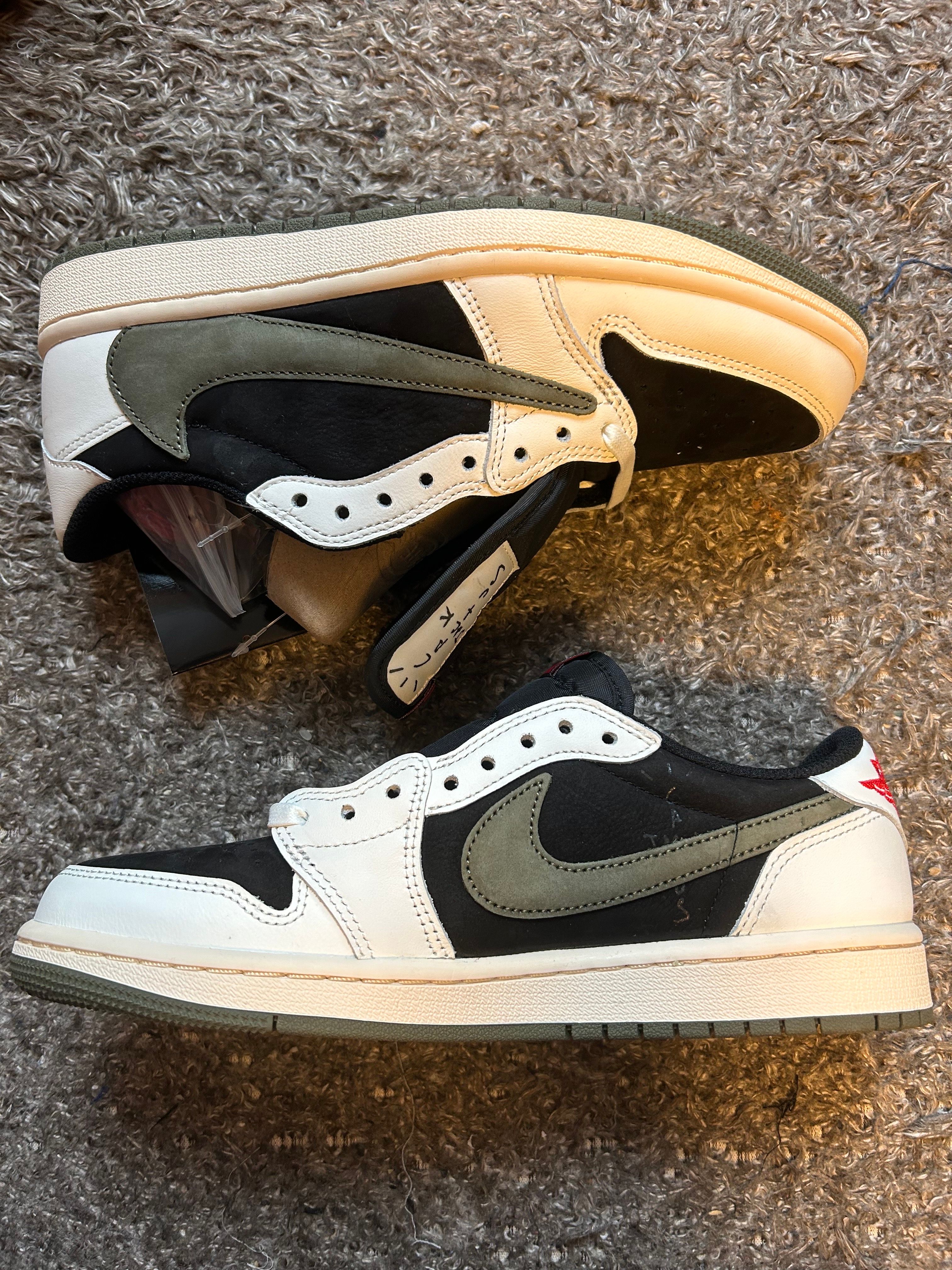 Travis Scott × Nike Women's Air Jordan 1 Low OG "Medium Olive"