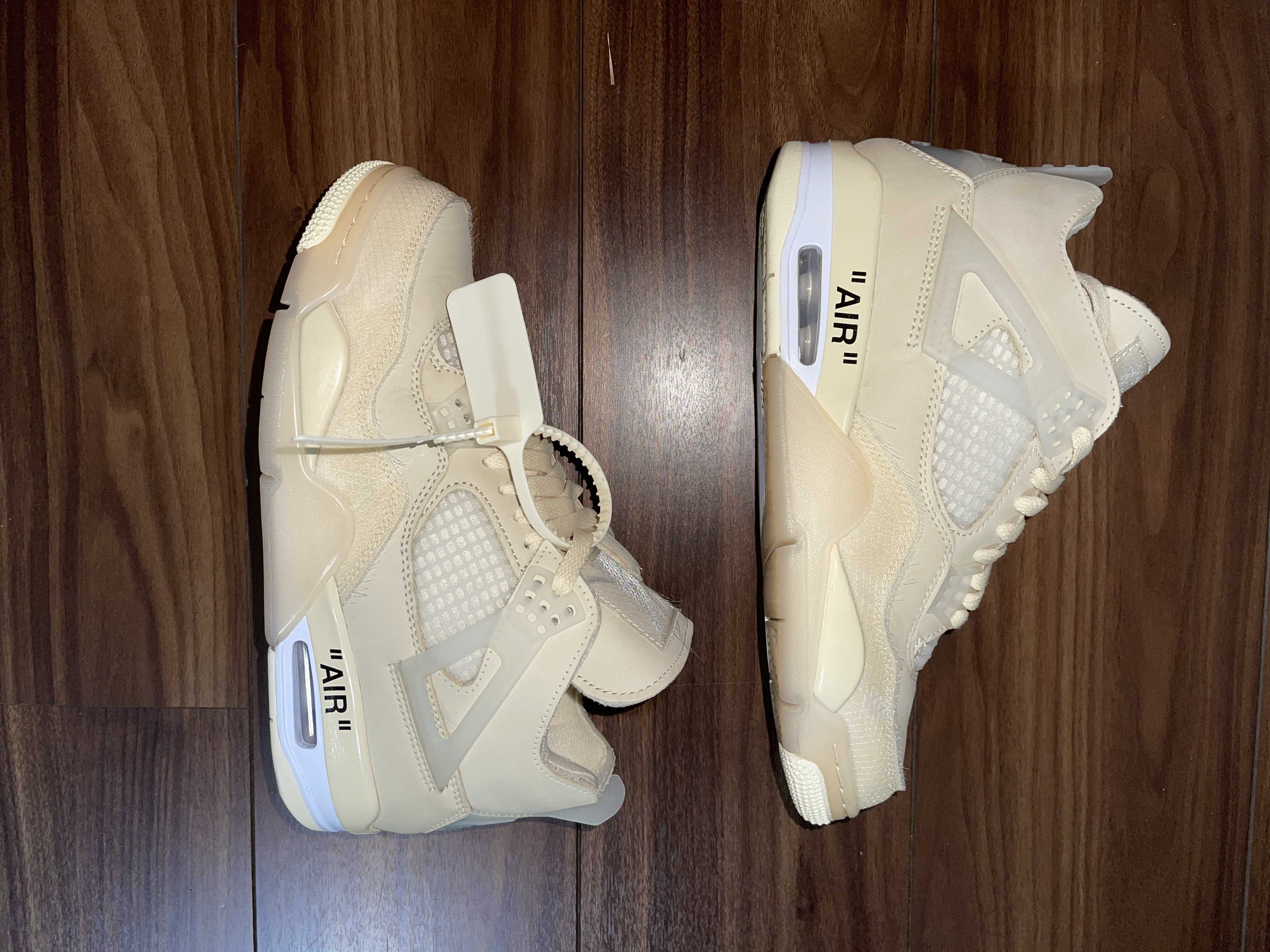 Off-White × Nike Women's Air Jordan 4 SP "Sail"