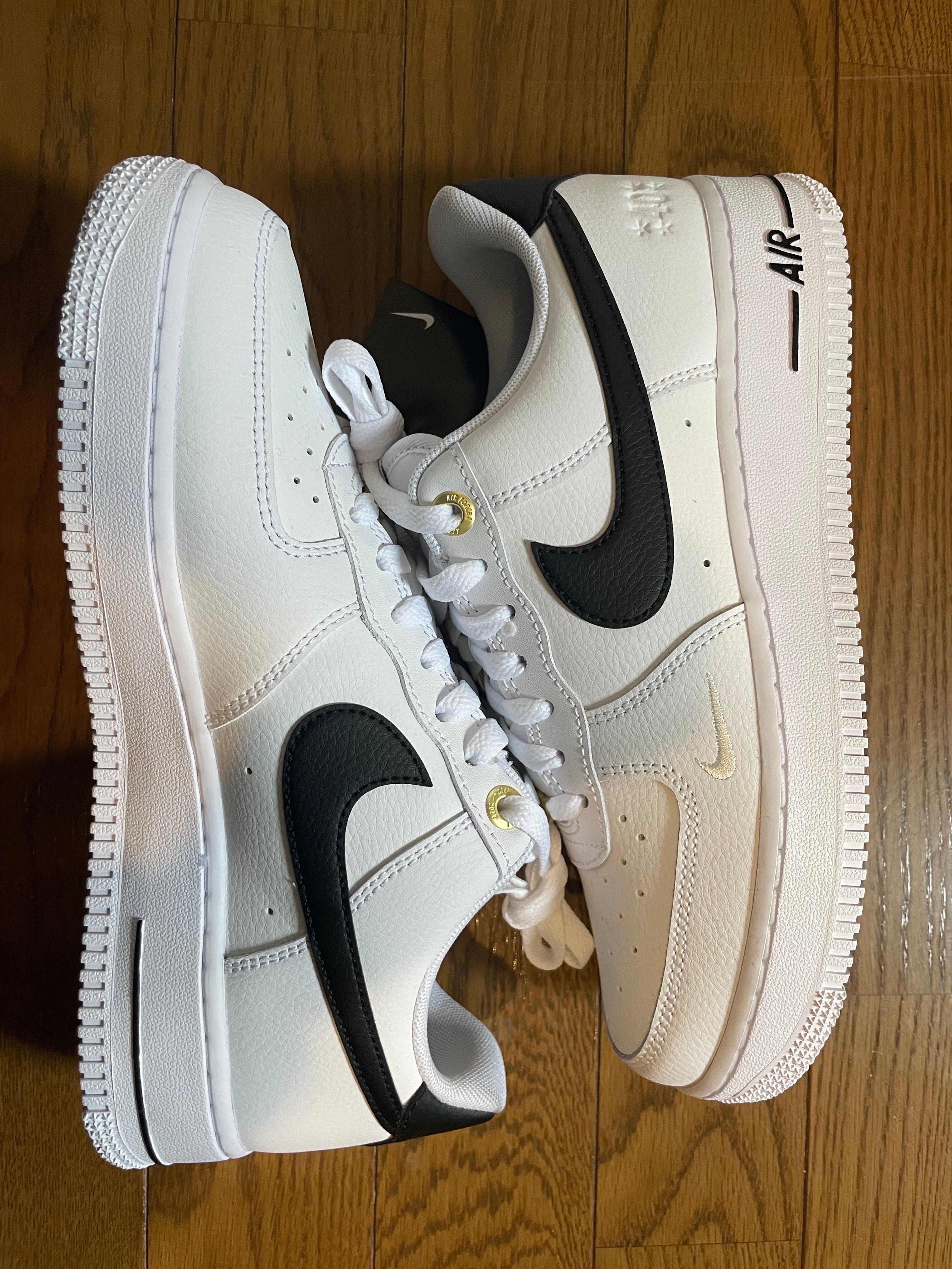 Nike Air Force 1 Low '07 LV8 40th Anniversary "Black/White-Metallic Gold"