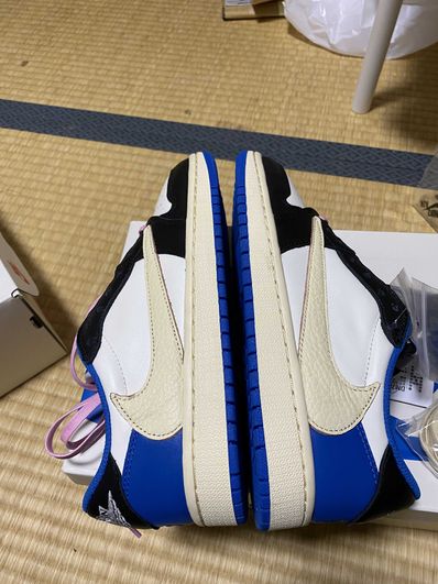 Travis Scott × fragment design × Nike Air Jordan 1 Low OG SP "Military Blue"