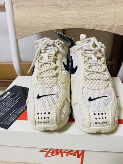 Stussy × Nike Air Zoom Spiridon CG 2 "Fossil/Black"