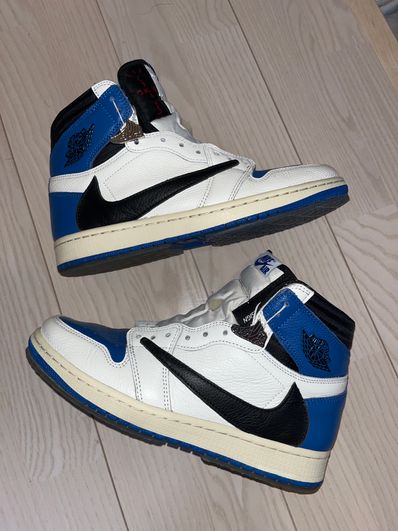 Travis Scott × fragment design × Nike Air Jordan 1 Retro High OG SP "Military Blue"