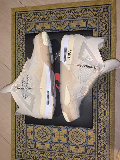 Off-White × Nike Women's Air Jordan 4 SP "Sail"