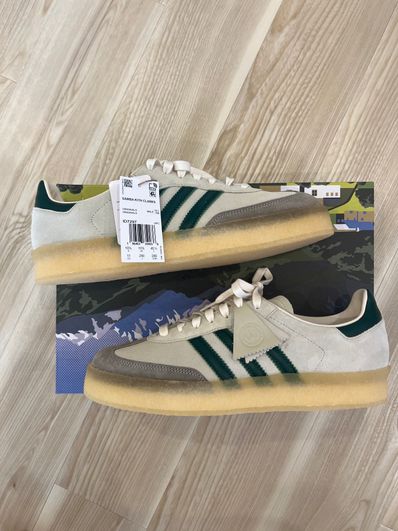 Ronnie Fieg × Clarks × adidas Samba "White/Green"
