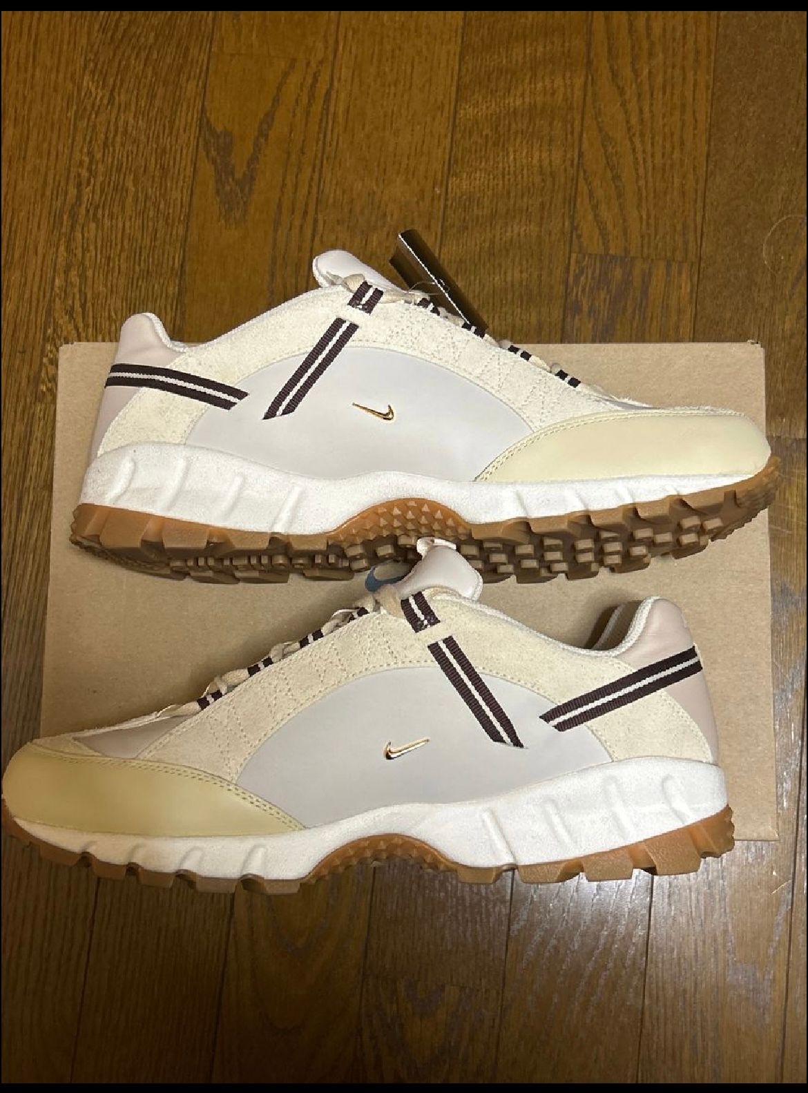 Jacquemus × Nike Women's Air Humara LX "Light Bone and Gold"