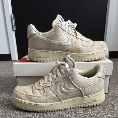 Stussy × Nike Air Force 1 Low "Fossil Stone"