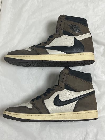 Travis Scott × Nike Air Jordan 1 Retro High OG TS SP "Sail/Dark Mocha"