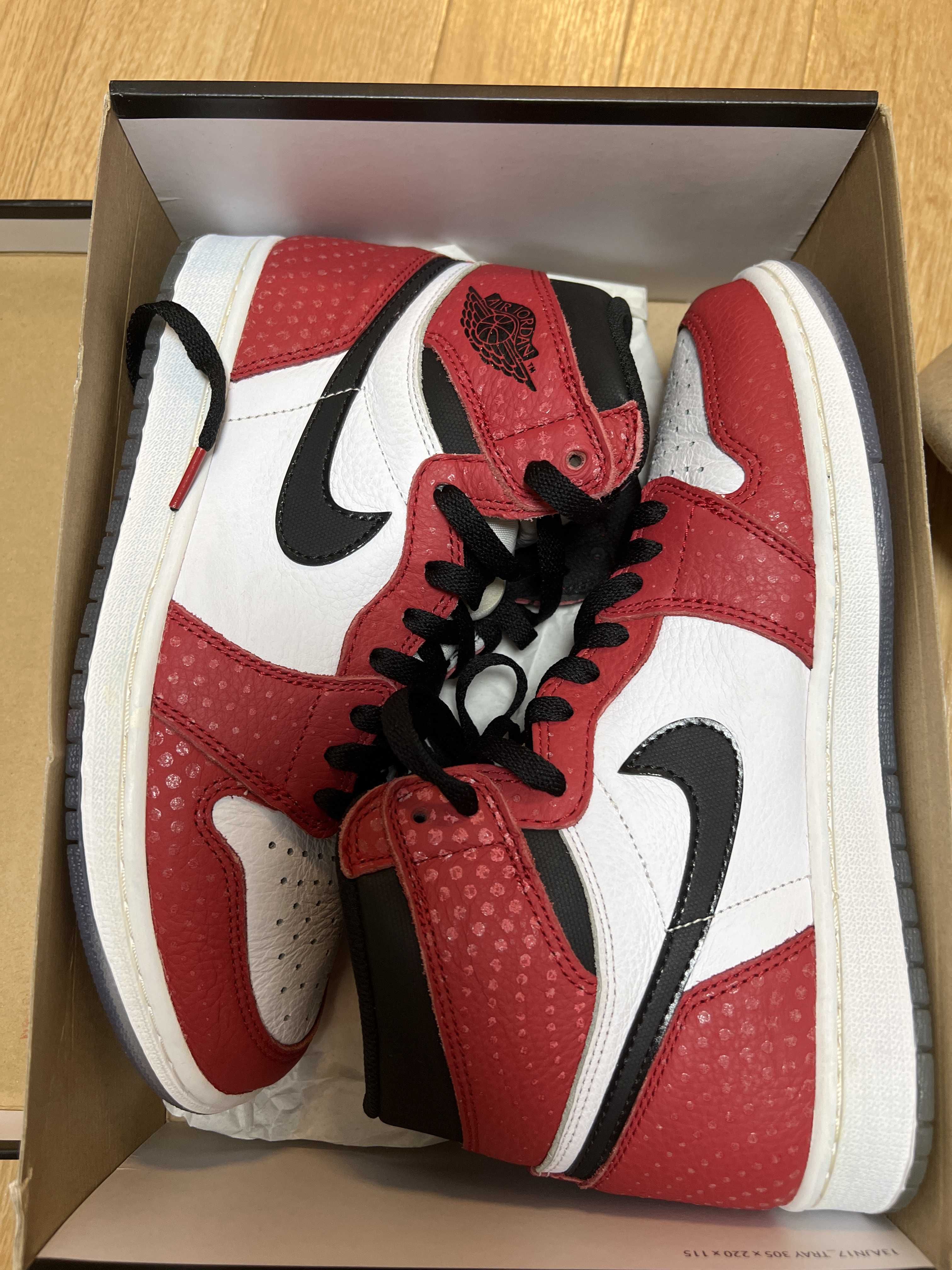 Spiderman × Nike Air Jordan 1 Origin Story "Gym Red/White/Photo Blue/Black"