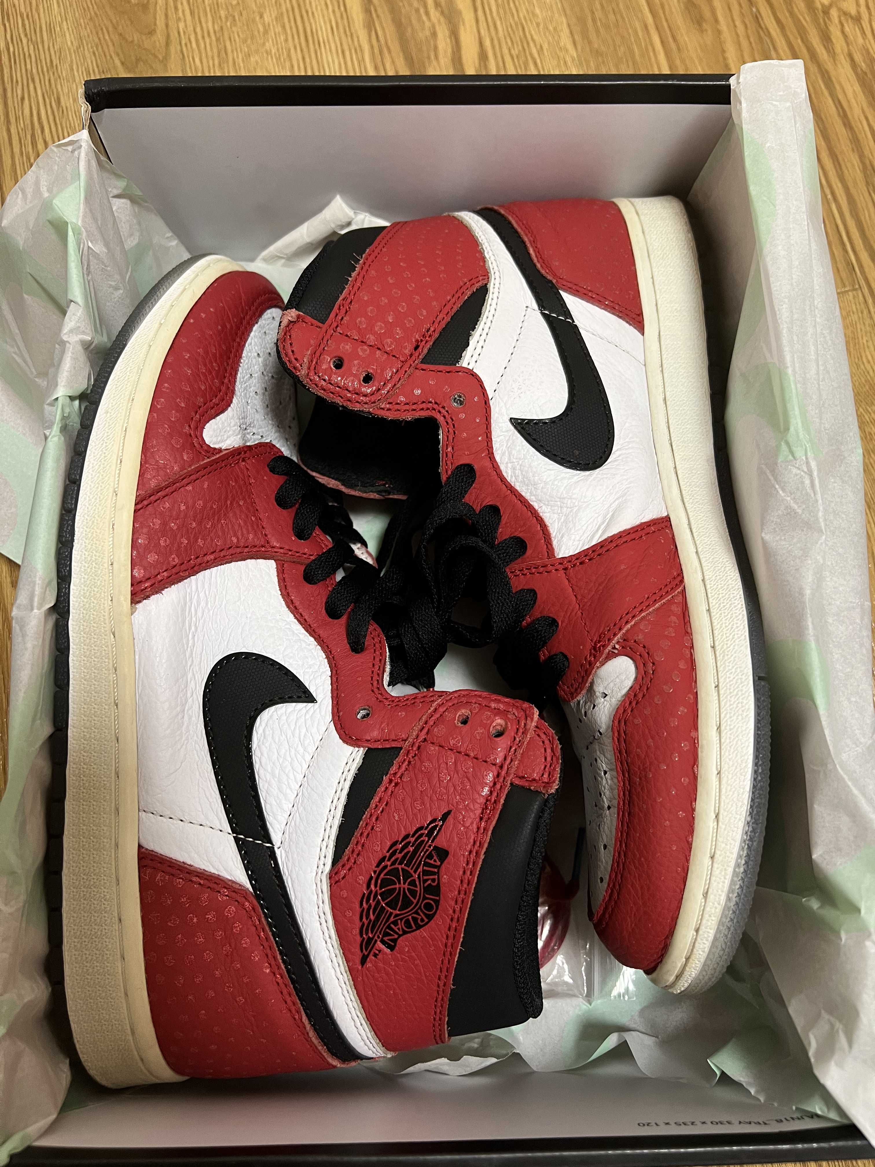 Spiderman × Nike Air Jordan 1 Origin Story "Gym Red/White/Photo Blue/Black"
