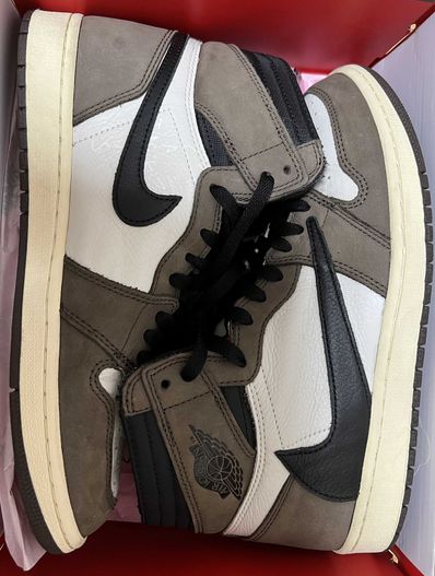 Travis Scott × Nike Air Jordan 1 Retro High OG TS SP "Sail/Dark Mocha"
