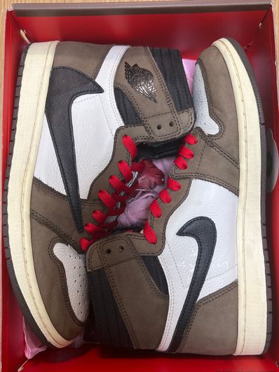 Travis Scott × Nike Air Jordan 1 Retro High OG TS SP "Sail/Dark Mocha"