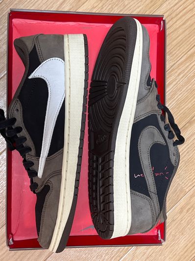 Travis Scott × Nike Air Jordan 1 Low OG SP-T "Black/Dark Mocha"
