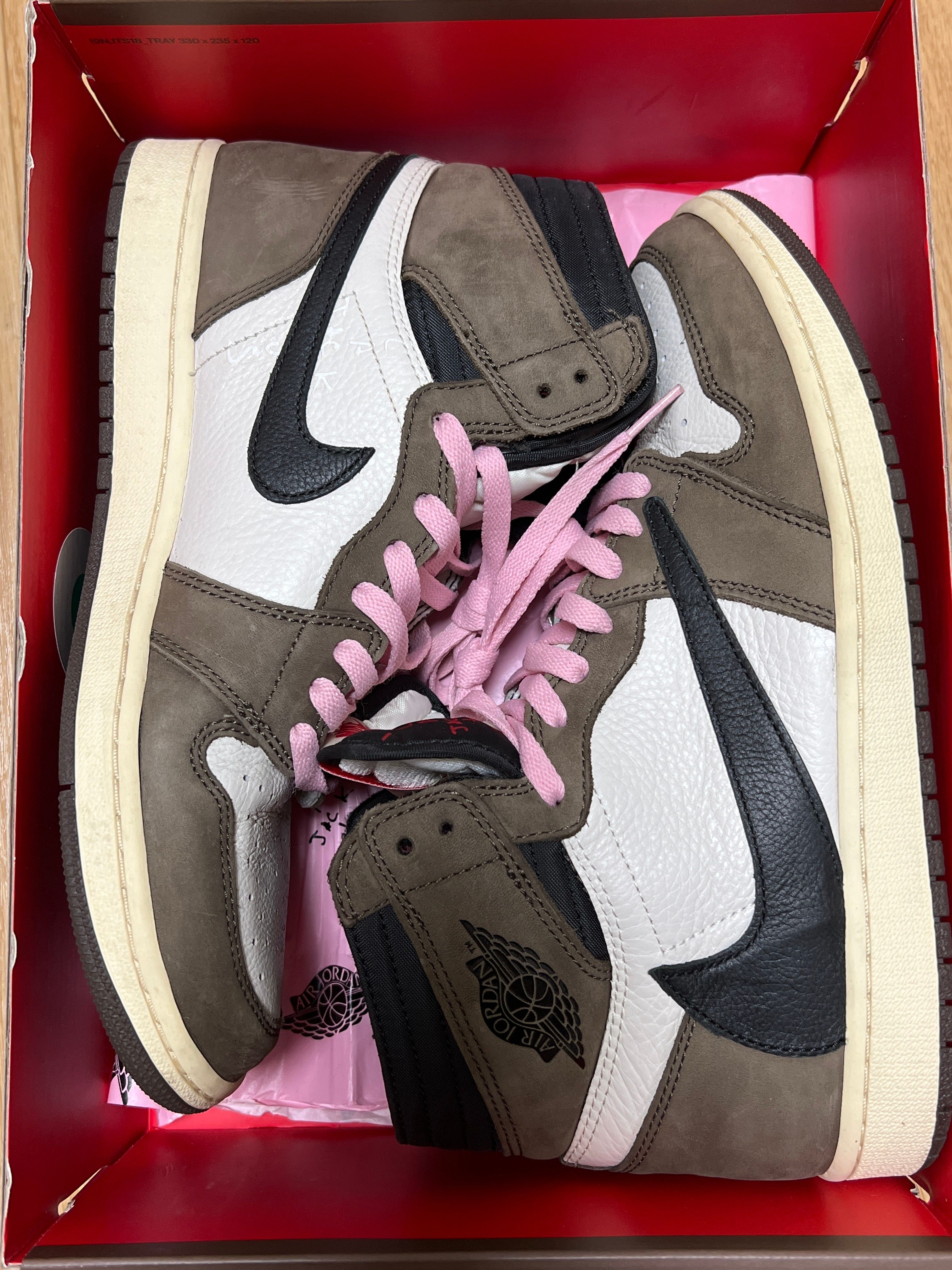 Travis Scott × Nike Air Jordan 1 Retro High OG TS SP "Sail/Dark Mocha"