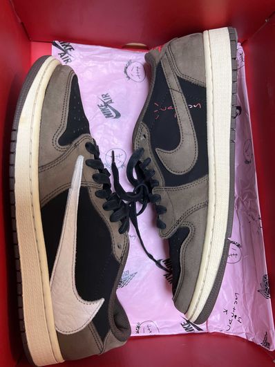 Travis Scott × Nike Air Jordan 1 Low OG SP-T "Black/Dark Mocha"