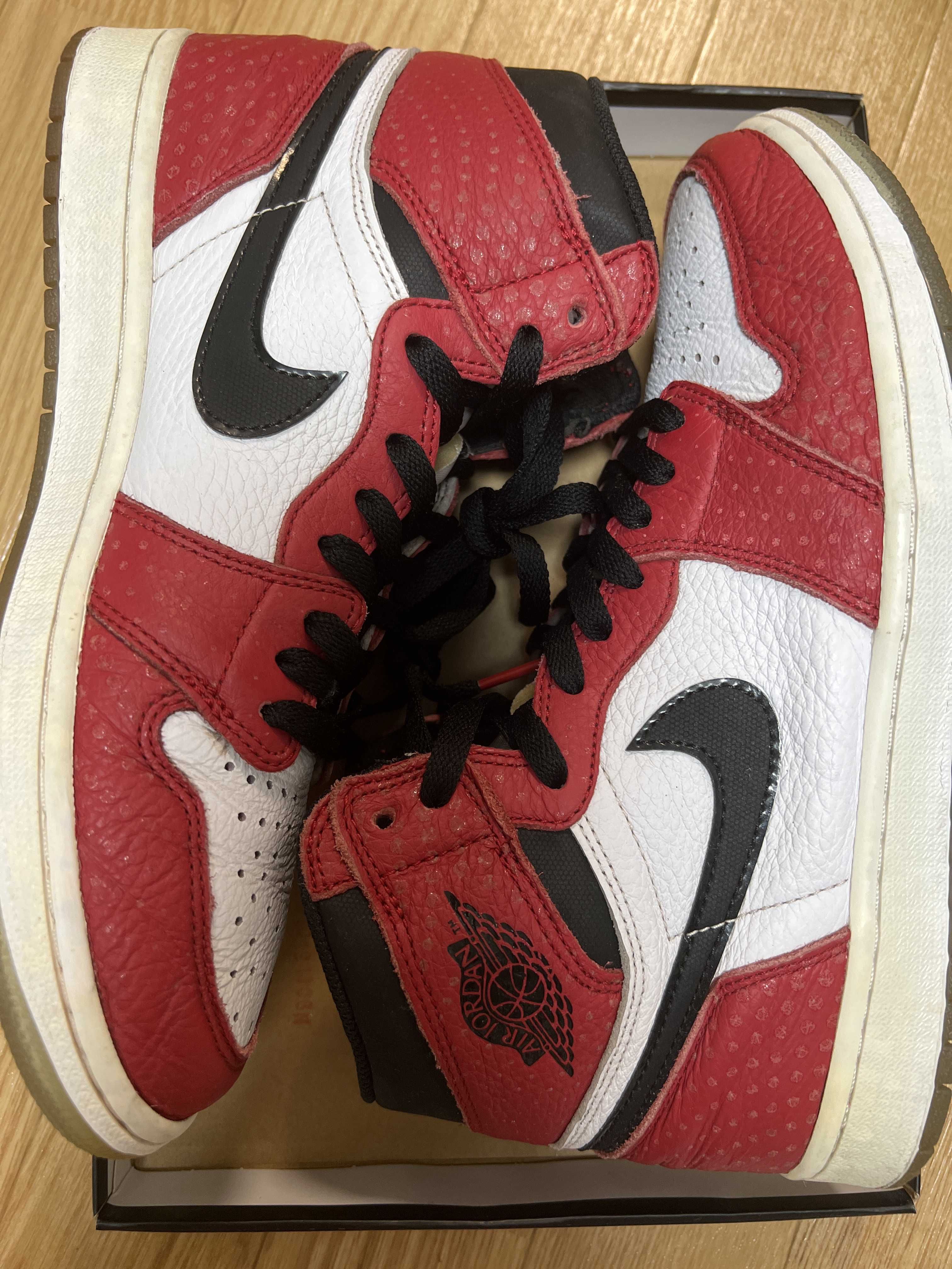Spiderman × Nike Air Jordan 1 Origin Story "Gym Red/White/Photo Blue/Black"