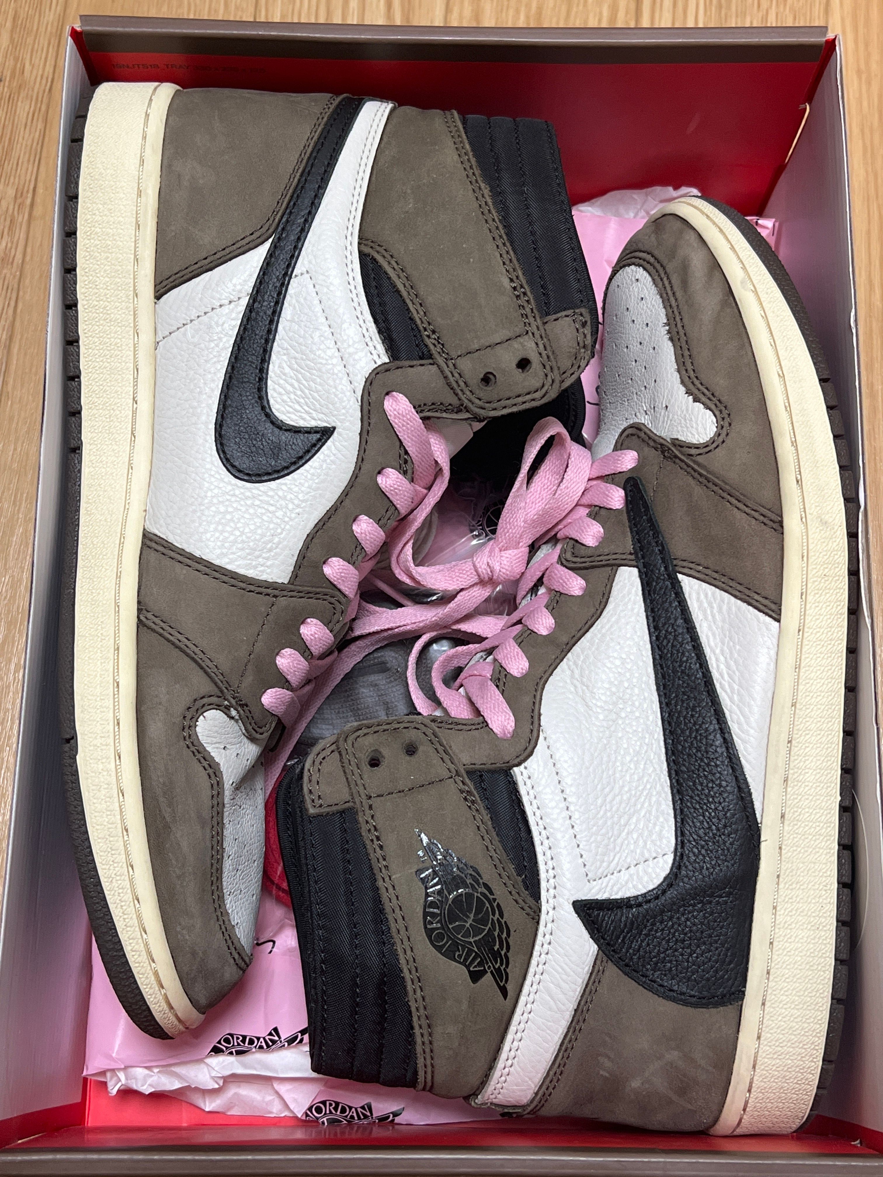 Travis Scott × Nike Air Jordan 1 Retro High OG TS SP "Sail/Dark Mocha"