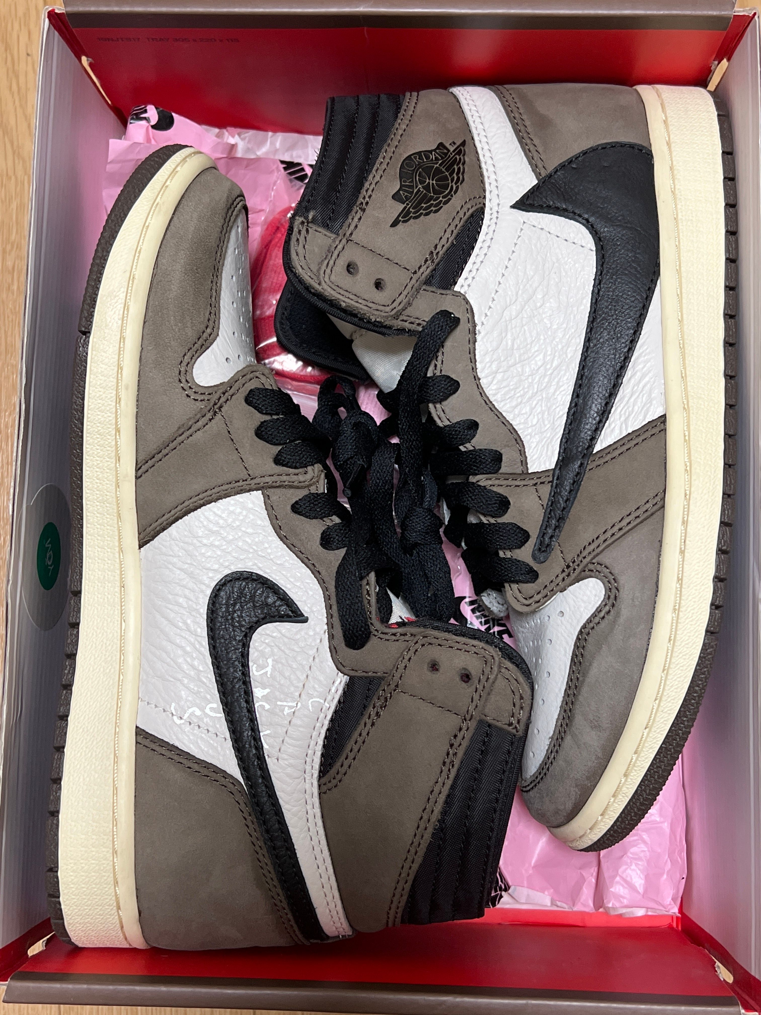 Travis Scott × Nike Air Jordan 1 Retro High OG TS SP "Sail/Dark Mocha"
