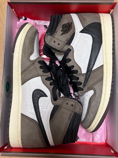 Travis Scott × Nike Air Jordan 1 Retro High OG TS SP "Sail/Dark Mocha"
