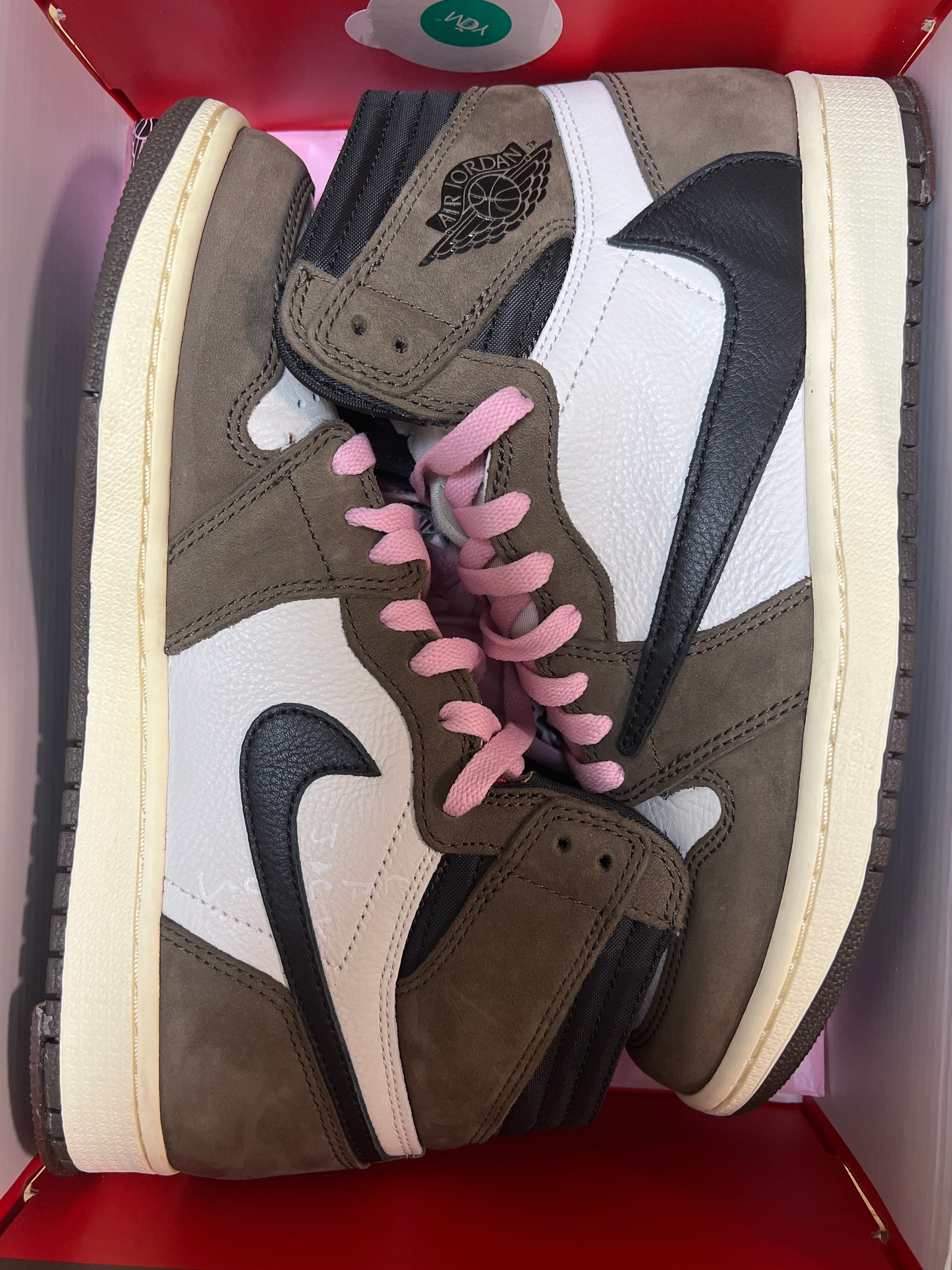 Travis Scott × Nike Air Jordan 1 Retro High OG TS SP "Sail/Dark Mocha"