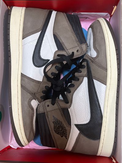 Travis Scott × Nike Air Jordan 1 Retro High OG TS SP "Sail/Dark Mocha"