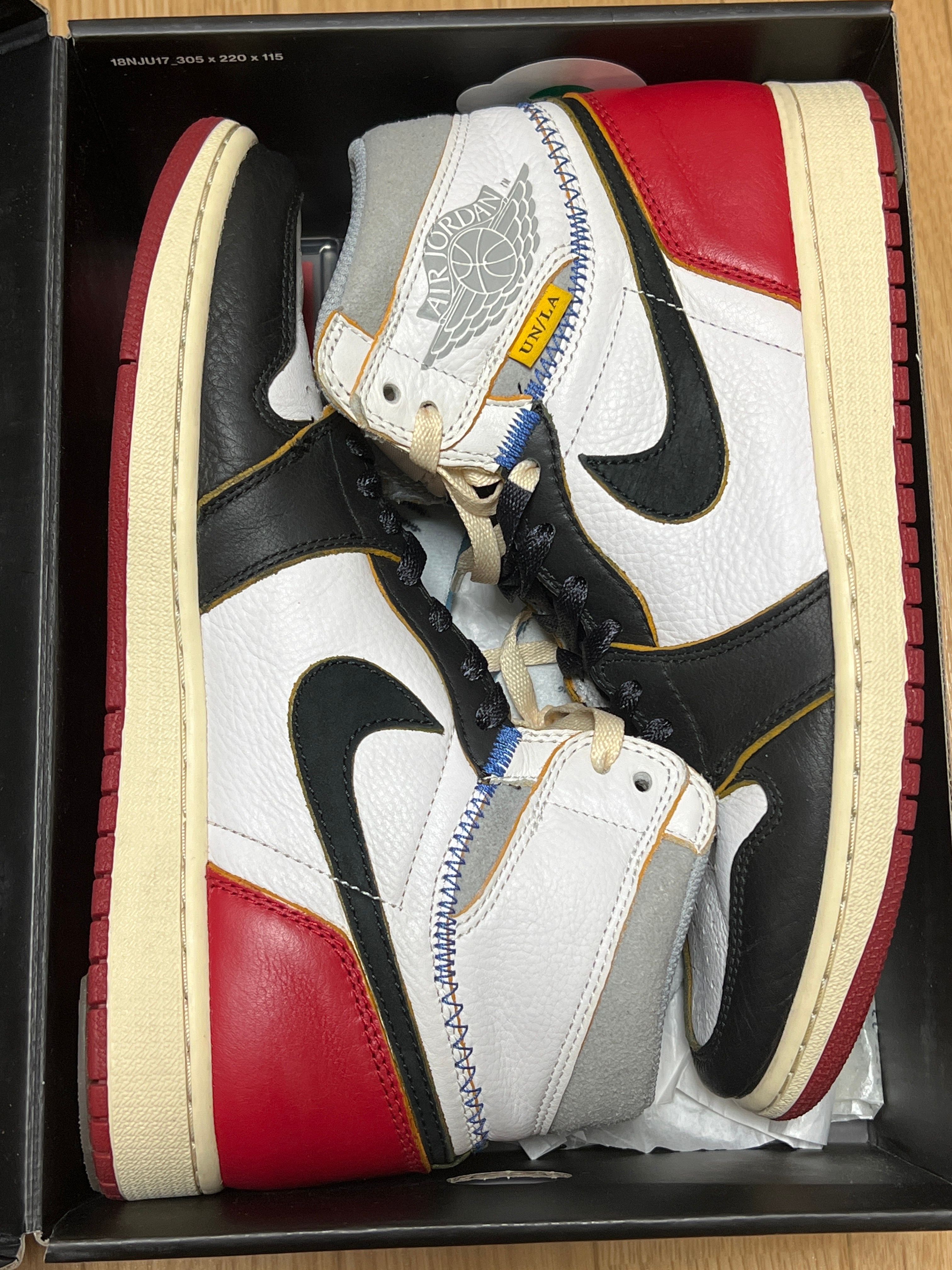 UNION × Nike Air Jordan 1 Retro High OG NRG "Varsity Red/Wolf Grey"