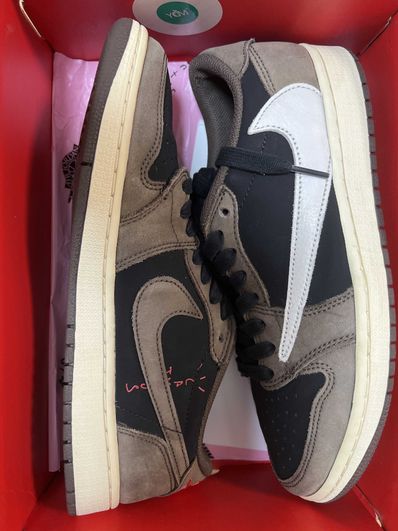 Travis Scott × Nike Air Jordan 1 Low OG SP-T "Black/Dark Mocha"