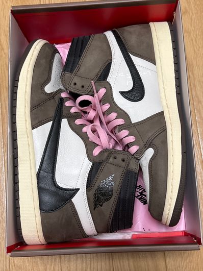 Travis Scott × Nike Air Jordan 1 Retro High OG TS SP "Sail/Dark Mocha"