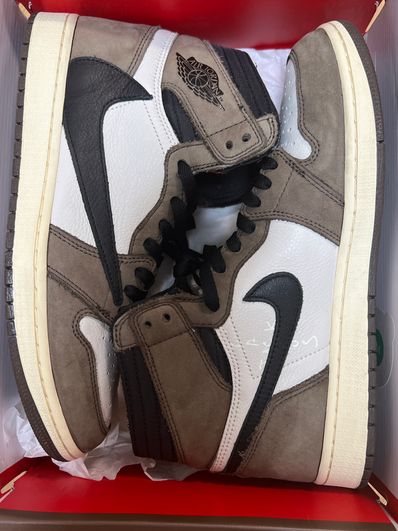 Travis Scott × Nike Air Jordan 1 Retro High OG TS SP "Sail/Dark Mocha"