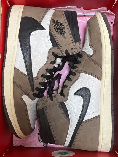 Travis Scott × Nike Air Jordan 1 Retro High OG TS SP "Sail/Dark Mocha"