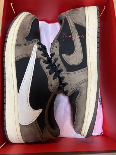 Travis Scott × Nike Air Jordan 1 Low OG SP-T "Black/Dark Mocha"