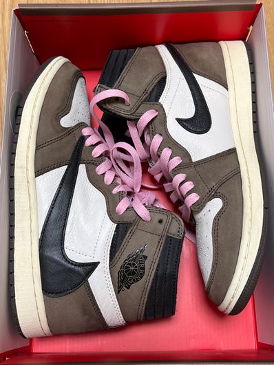 Travis Scott × Nike Air Jordan 1 Retro High OG TS SP "Sail/Dark Mocha"
