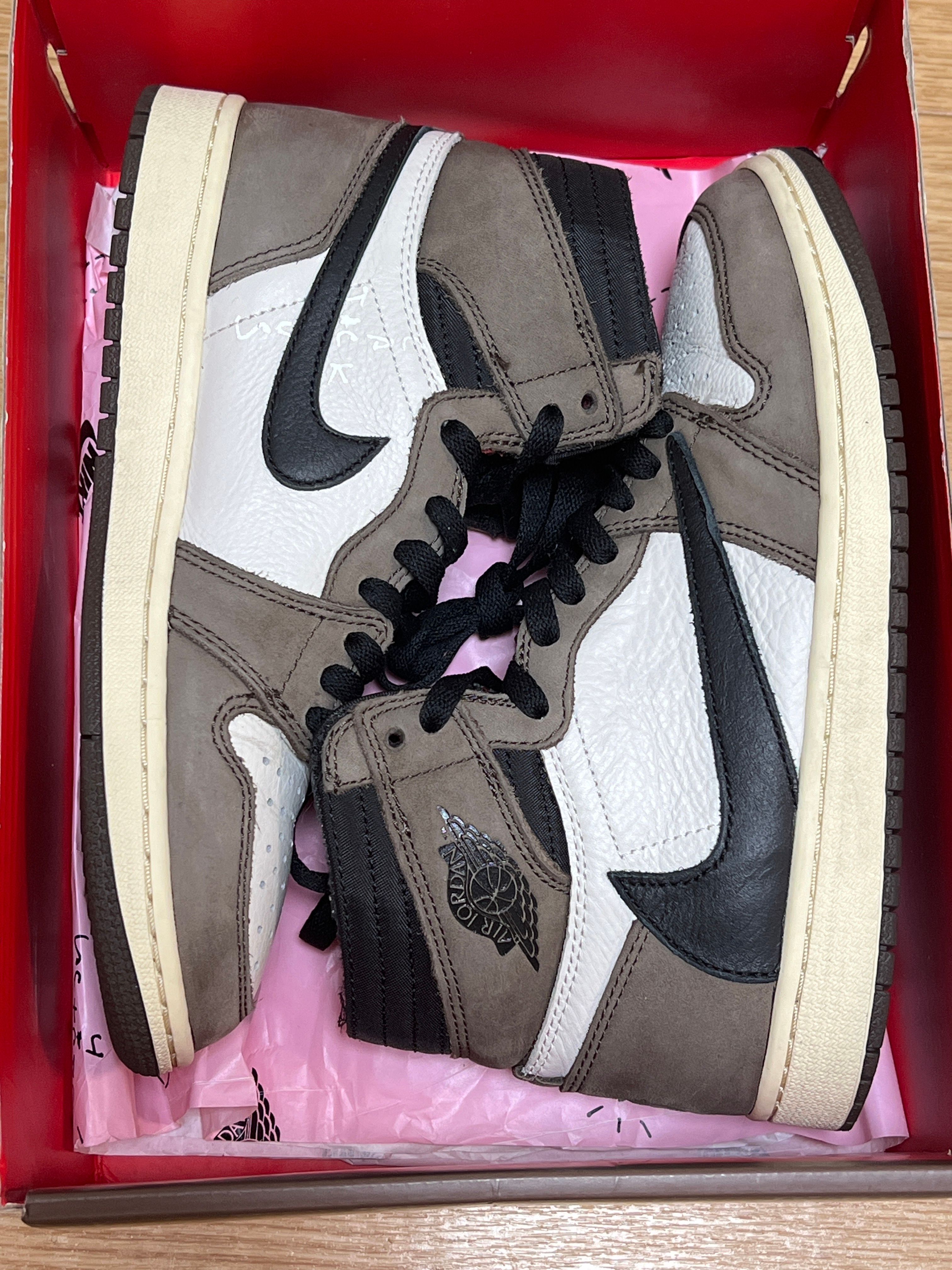 Travis Scott × Nike Air Jordan 1 Retro High OG TS SP "Sail/Dark Mocha"