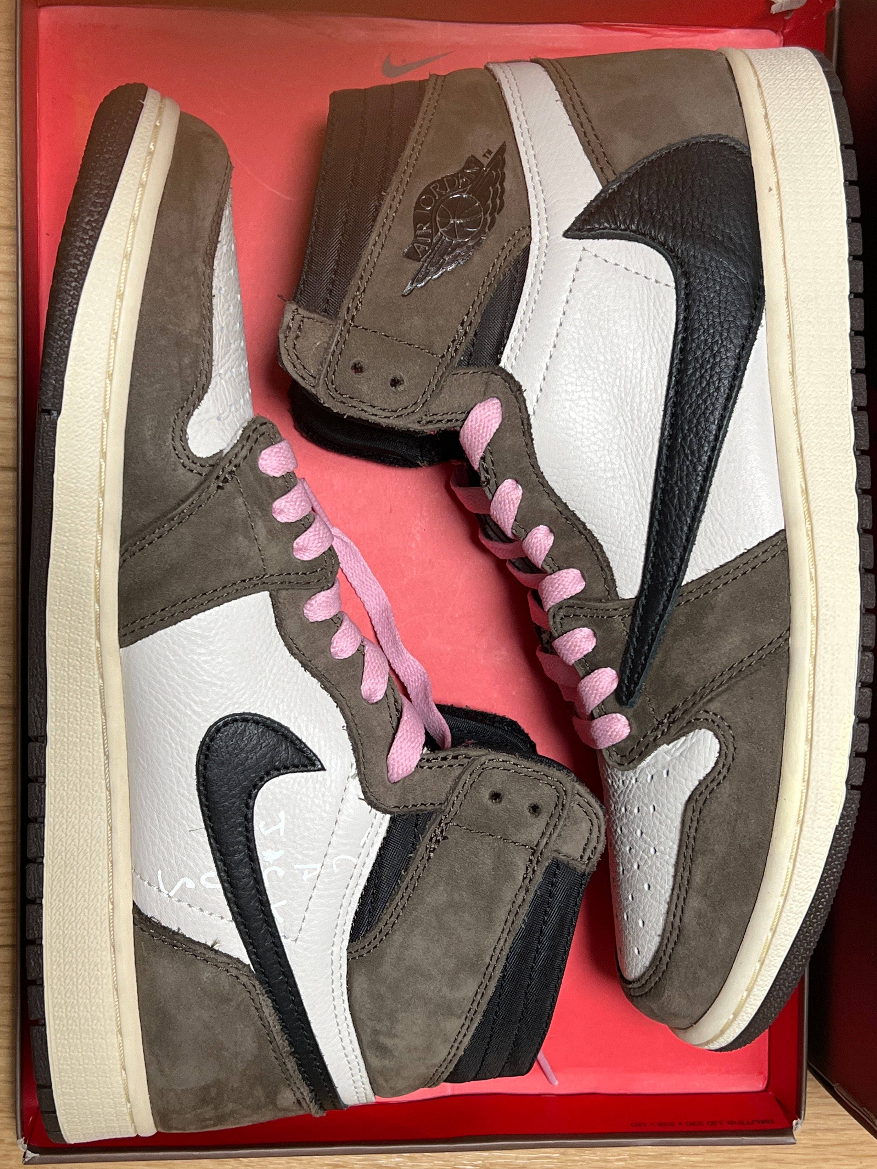 Travis Scott × Nike Air Jordan 1 Retro High OG TS SP "Sail/Dark Mocha"