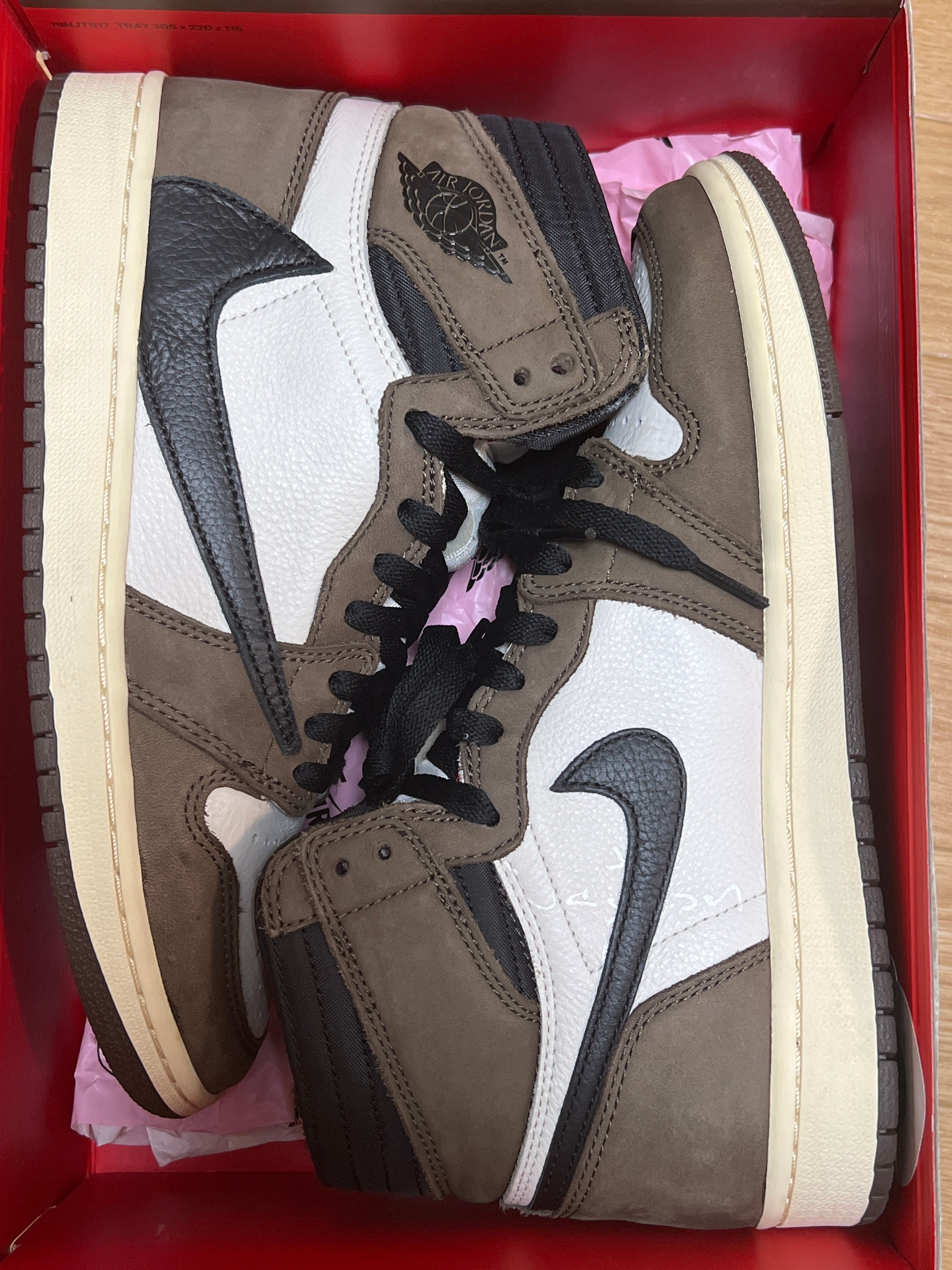 Travis Scott × Nike Air Jordan 1 Retro High OG TS SP "Sail/Dark Mocha"