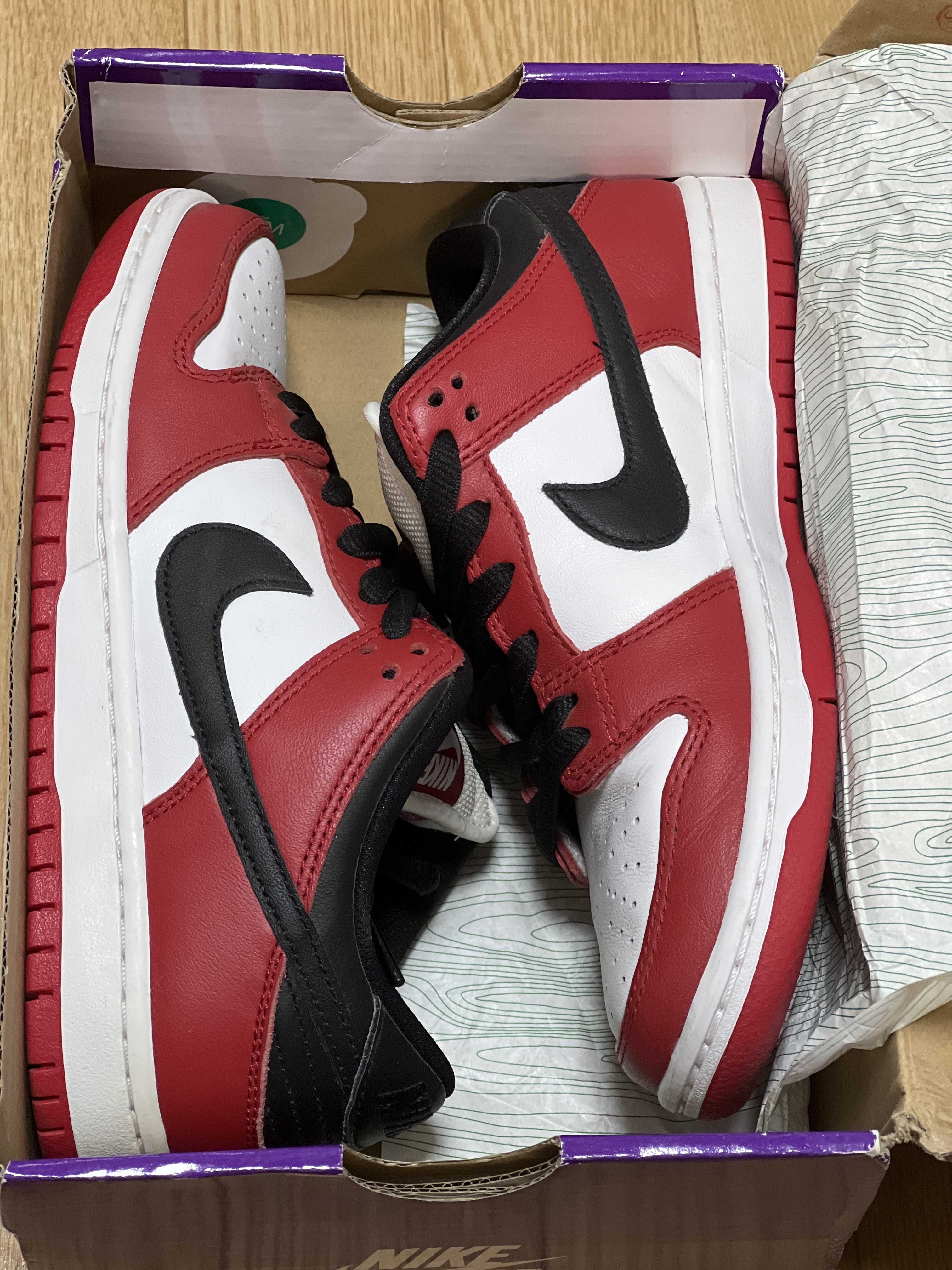 Nike SB Dunk Low Pro "J-Pack Chicago/Varsity Red and White"