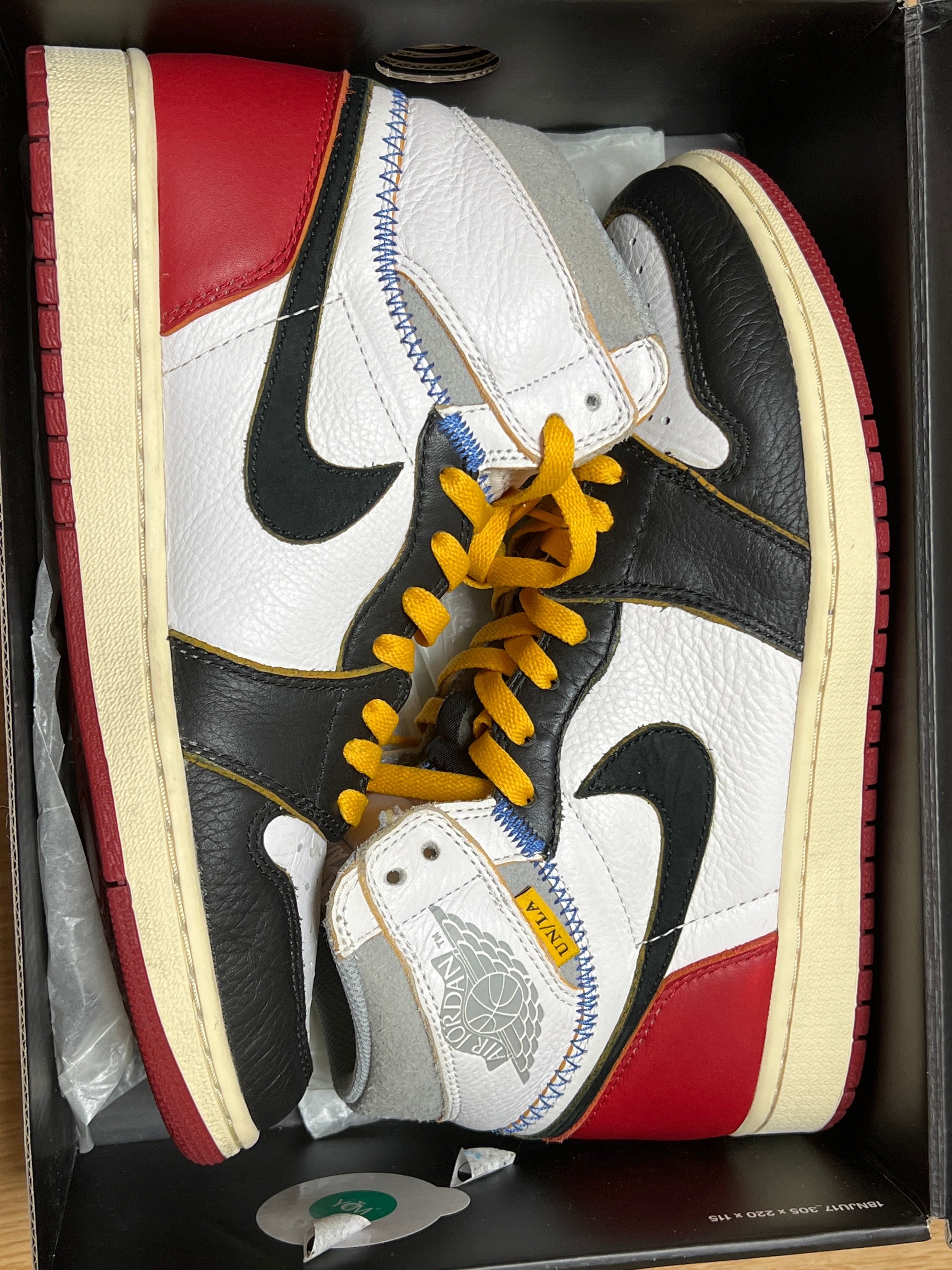 UNION × Nike Air Jordan 1 Retro High OG NRG "Varsity Red/Wolf Grey"