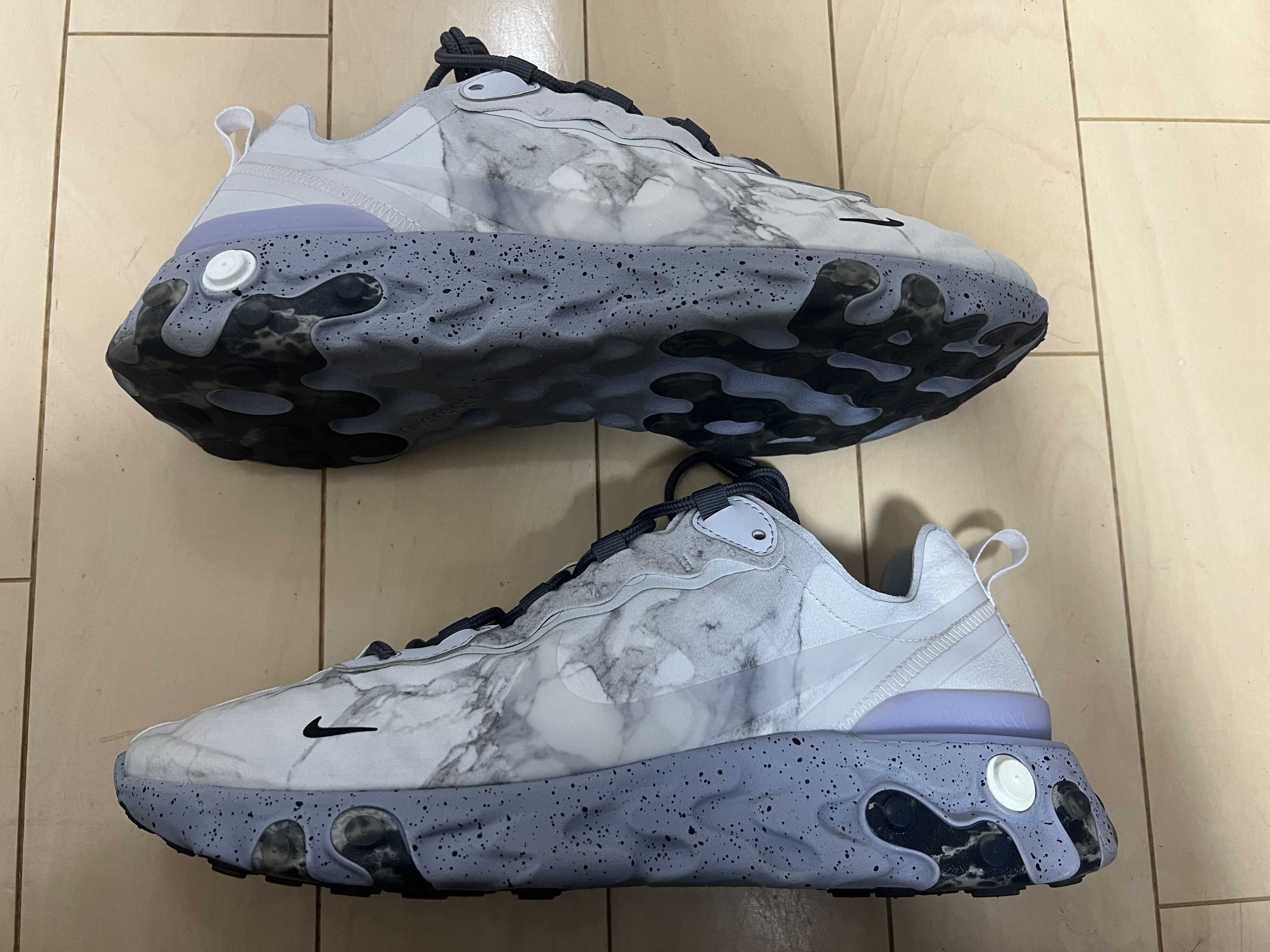 KENDRICK LAMAR×NIKE REACT ELEMENT 55 "PURE PLATINUM/CLEAR-WOLF GREY-BLACK"