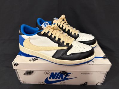 Travis Scott × fragment design × Nike Air Jordan 1 Low OG SP "Military Blue"