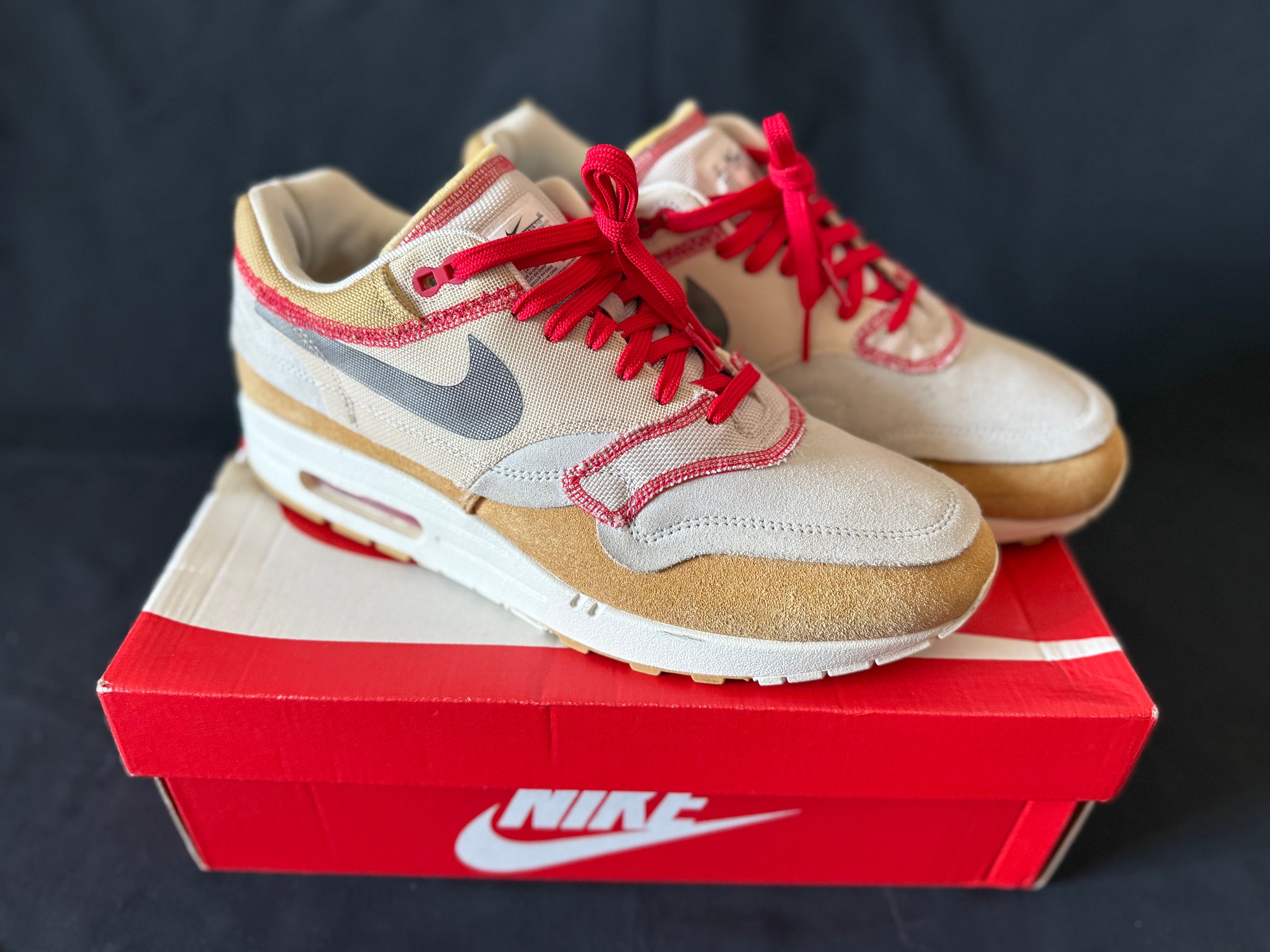 Nike Air Max 1 Inside Out Club "Club Gold/Black/Pure Platinum"