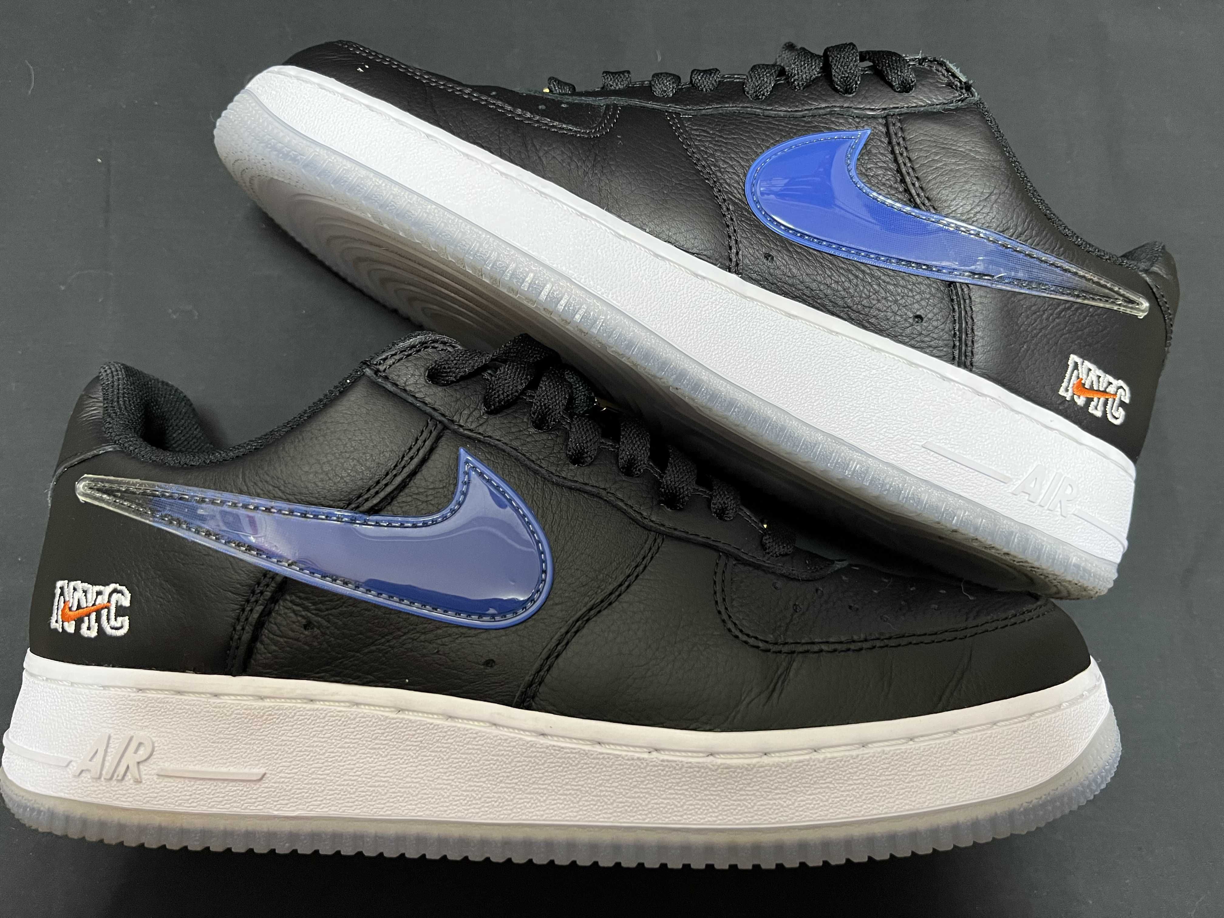 KITH × Nike Air Force 1 Low New York Knicks "Black/Brilliant Orange/Rush/Brilliant White"