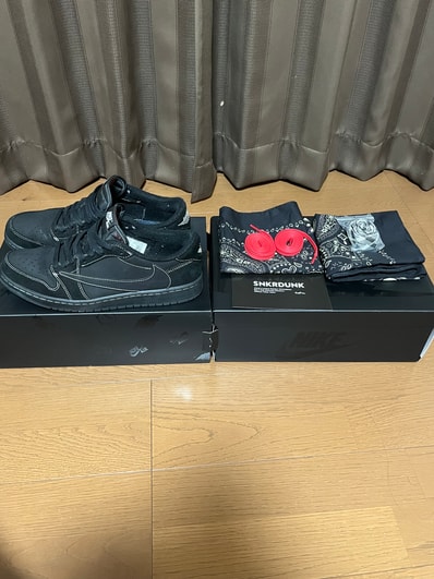 Travis Scott × Nike Air Jordan 1 Low OG SP "Black Phantom"