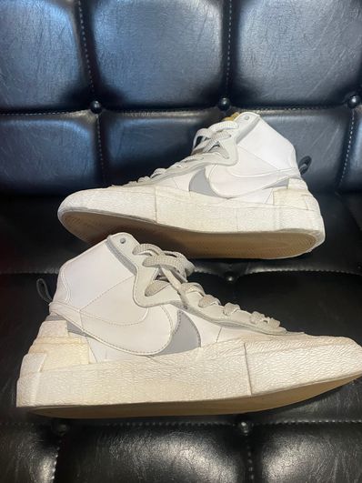sacai × NIKE BLAZER MID "WHITE/WOLF GREY"