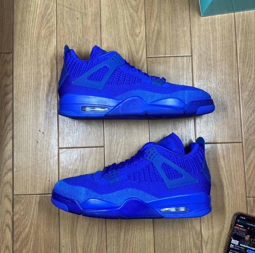 Nike Air Jordan 4 Retro Flyknit "Hyper Royal/Black"